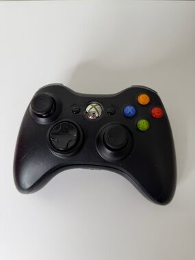 Xbox 360 wireless controller official Microsoft in black